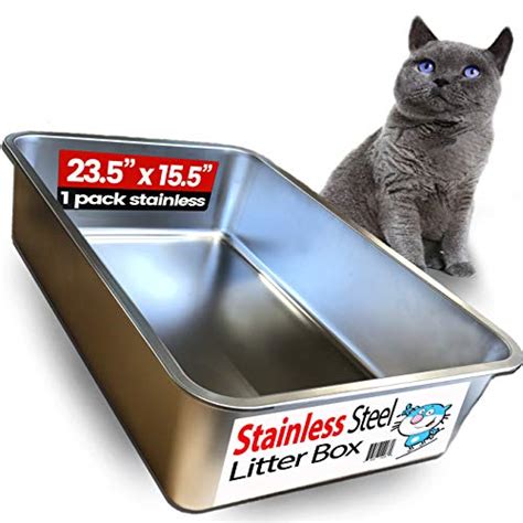 metal vs plastic litter box|cat litter box stainless steel.